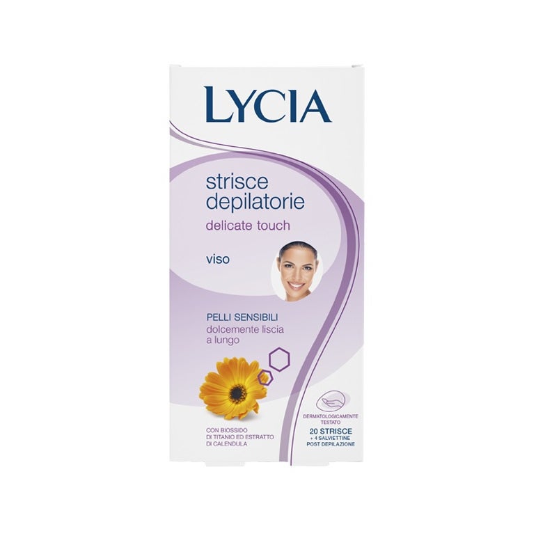 Lycia Delicate Touch Rostro 20 Tiras Depilatorias-2