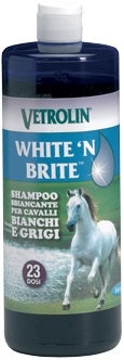 Vetrolin White'n Brite Champú para Equinos Blancos y Grises 946ml-1