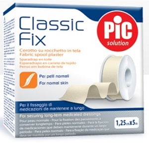 Pic Bobina De Parche Classic Fix Lona Blanca 1,25cm X 5m-1