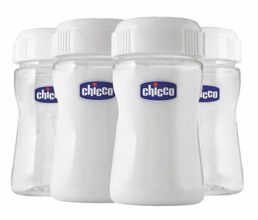 Chicco Recipientes De Silicona Para Leche 4 Piezas-1