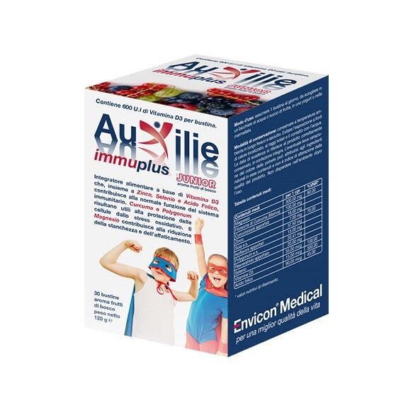Auxilie Immuplus Junior Soluble 30 Sobres-3