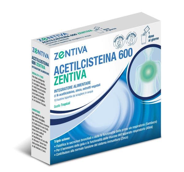 Acetilcisteína 600 Zentiva 10 Sobres-1