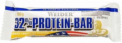 Weider Barrita 32% Proteína-Barrita Chocolate Blanco/Plátano 60g-1