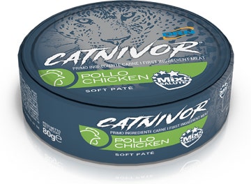Catnivor Cibo Umido Pollo Per Gatti Adulti Lattina 80g-1