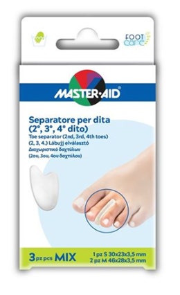 Mezcla de separador de dedos Master Aid 1 pieza S 2 piezas M-1