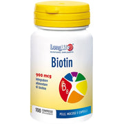 Longlife Biotina 900mcg 100 Comprimidos-2