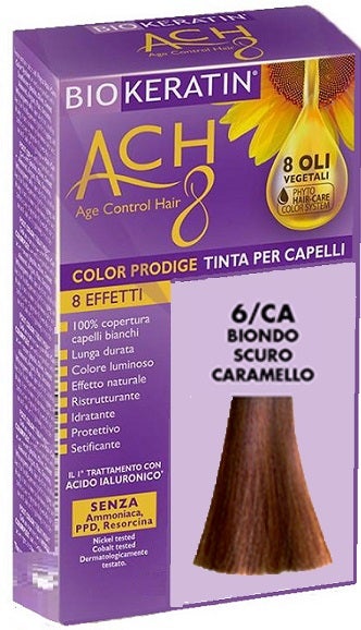 Biokeratin Ach8 Hair Color Rubio Oscuro Caramelo 6 / CA-1