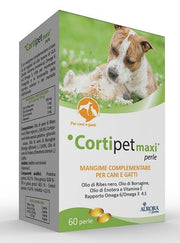 Cortipet Maxi Perle Alimento Complementario Perros/Gatos 60 Perlas-1