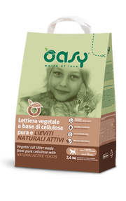 Arena Vegetal Oasy Celulosa y Levadura Natural 6 Litros-2