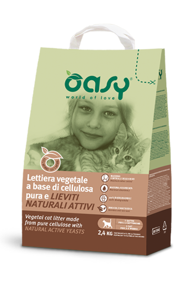 Arena Vegetal Oasy Celulosa y Levadura Natural 6 Litros-2