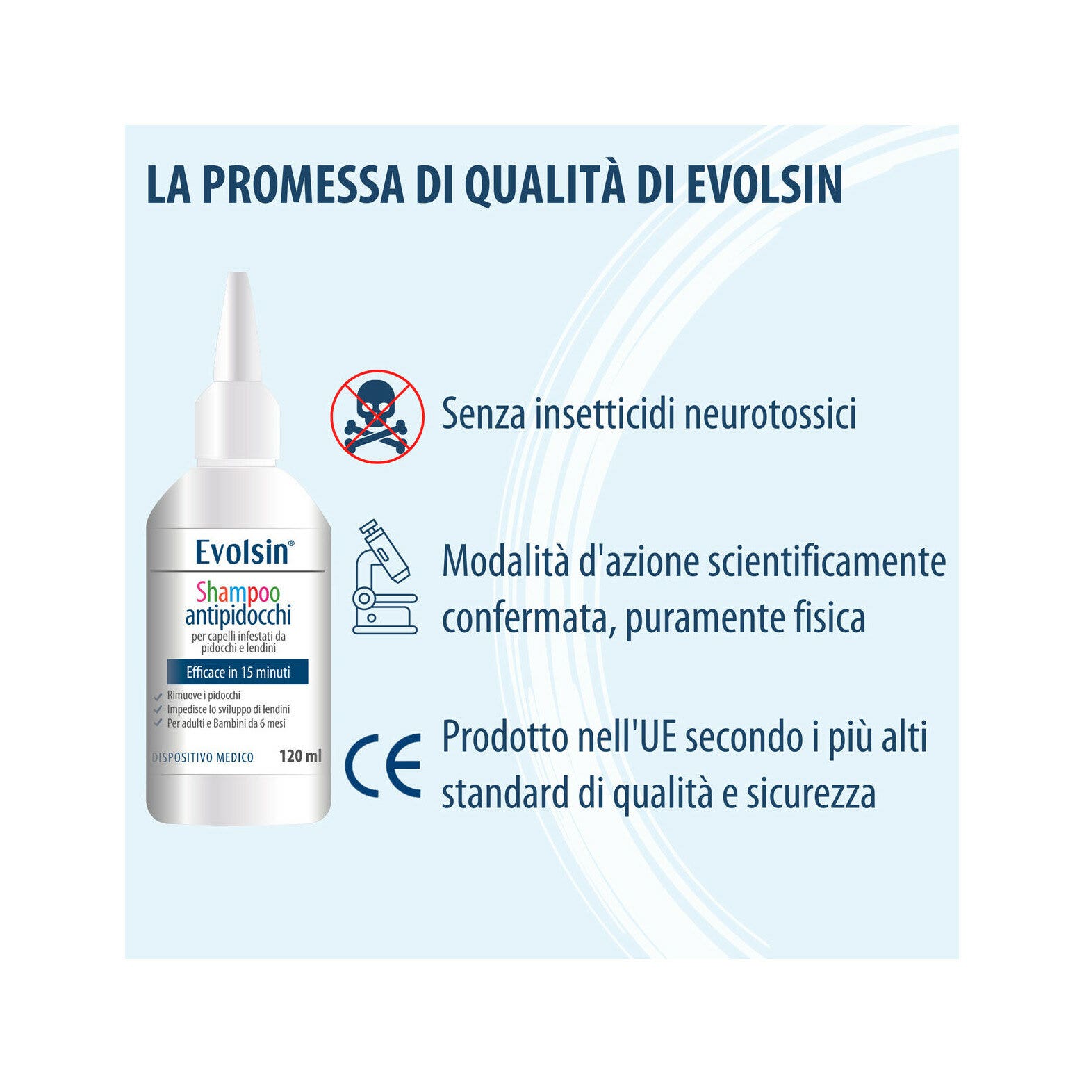 Evolsin Champú Antipiojos con Peine 120 ml