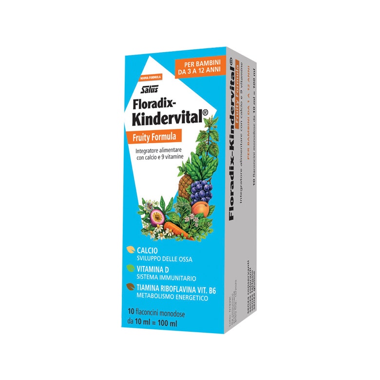 Floradix Kindervital Fruity Enhanced Formula 10 Viales De 10ml 3/12 Años-2