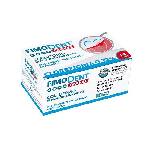 Fimodent Travel Clorhexidina 0,12% Enjuague Bucal 14 Viales Monodosis-2