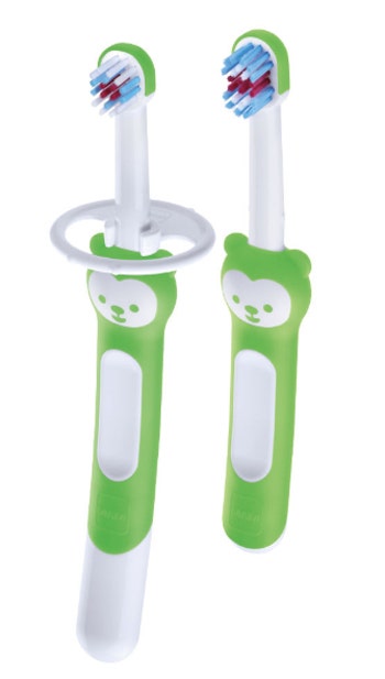 Mam Learn To Brush Set 2 Cepillos De Dientes Para Niños A Partir De 5 Meses-1