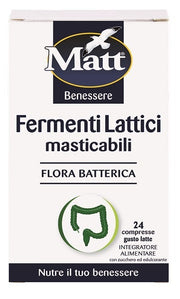 Fermentos Lácticos Masticables Matt 24 Comprimidos-1