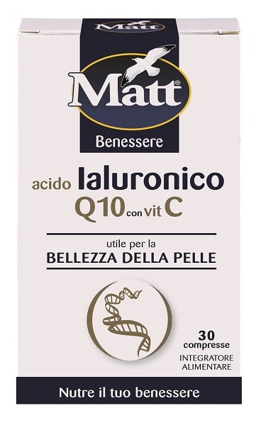 Matt Benessere Ácido Hialurónico Q10 Con Vitamina C 30 Comprimidos-1