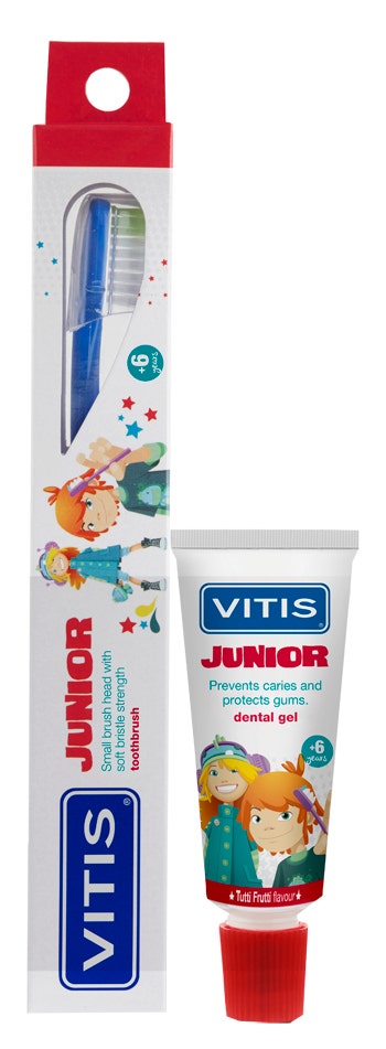 Vitis Junior Kit Cepillo Dental + Gel Dentífrico 15ml-1