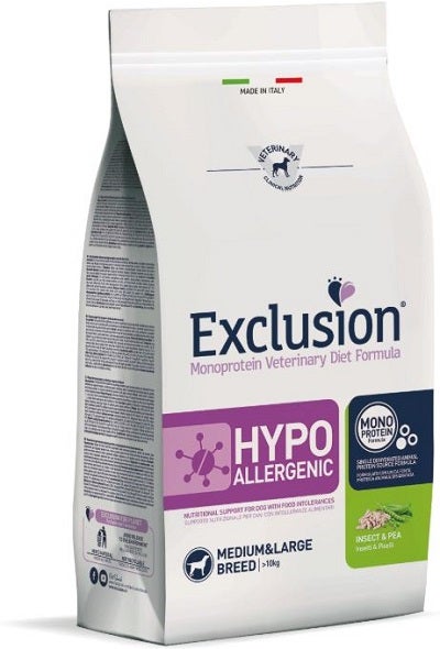 Exclusion Perro Hipoalergénico Croquetas Insectos Y Guisantes 12kg-1