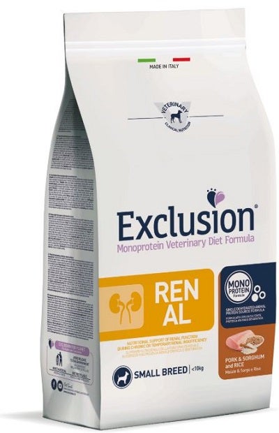 Exclusión Monoproteico Dieta Veterinaria Formula Croquetas Renales Sorgo / Cerdo / Arroz Para Perros Pequeños Bolsa 2kg-1