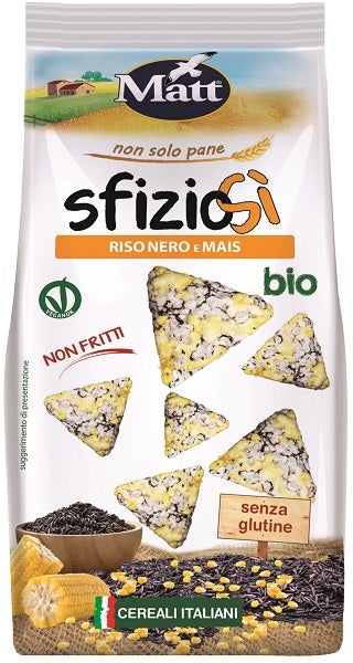 Matt Snack Delicioso Arroz Negro / Maíz Ecológico 60g-1
