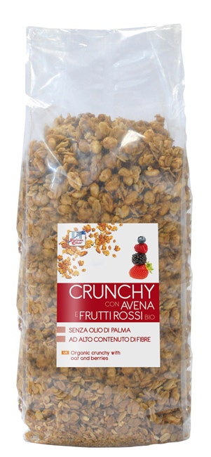 Crunchy Avena Frutti Rossi 375g-1