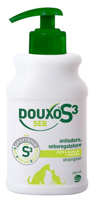 Douxo S3 Champú Seb Seborregulador Antiholores para Perros y Gatos 200 ml