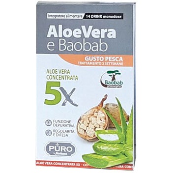 Forhans Aloe Vera Puro Concentrado 5X + Baobab 14 Bebidas de 10 ml