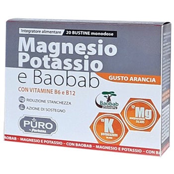 Forhans Puro Magnesio, Potasio y Baobab 20 sobres de 4 g