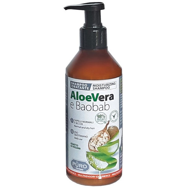 Forhans Puro Champú Hidratante de Aloe y Baobab 250 ml