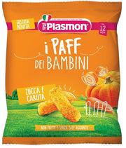 Plasmon Dry Snack Paff Calabaza y Zanahorias 12M+ 15 g