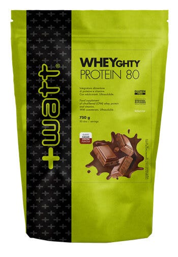 '+Watt Wheyghty Protein 80 Doypack Sabor a Cacao 750 g