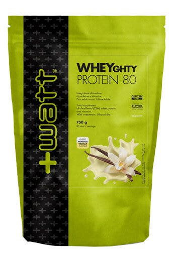 +Watt Wheyghty Protein 80 Doypack Gusto Vaniglia 750g