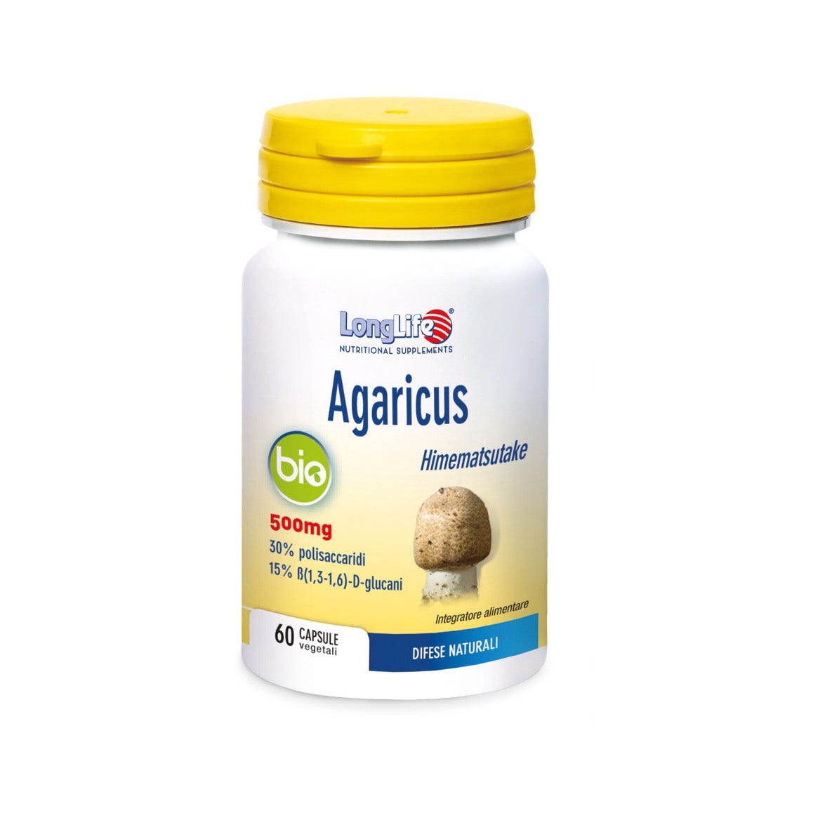 Longlife Agaricus Bio 60 Cápsulas-3