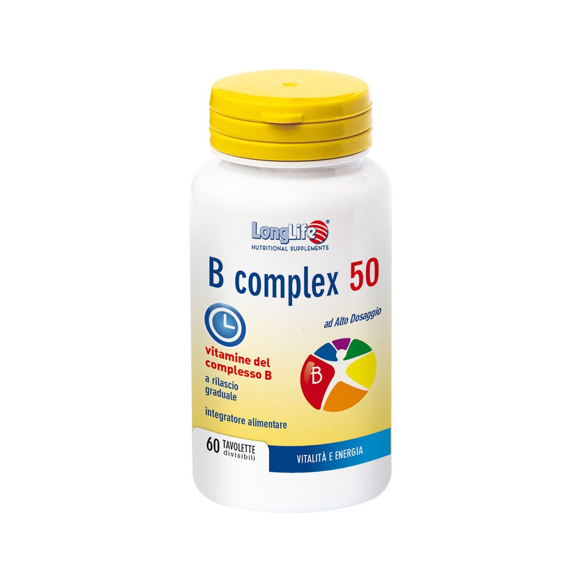 Complejo B Longlife 50 TR 60 Comprimidos-3