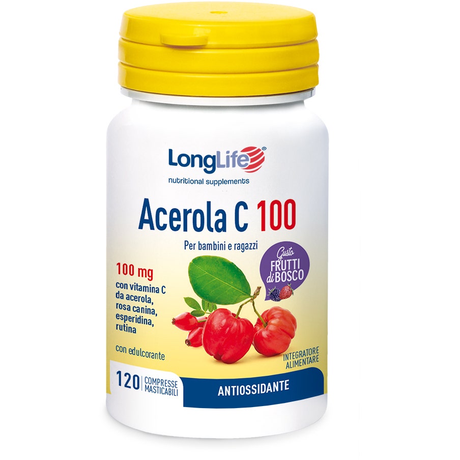 Longlife Acerola C100 Bayas 120 Comprimidos-1