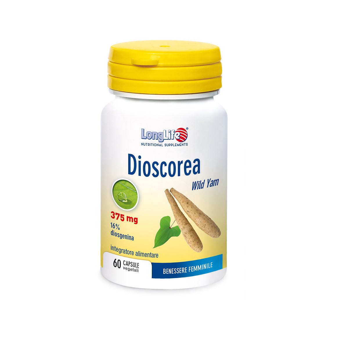 Longlife Dioscorea 375mg 60 Cápsulas-3