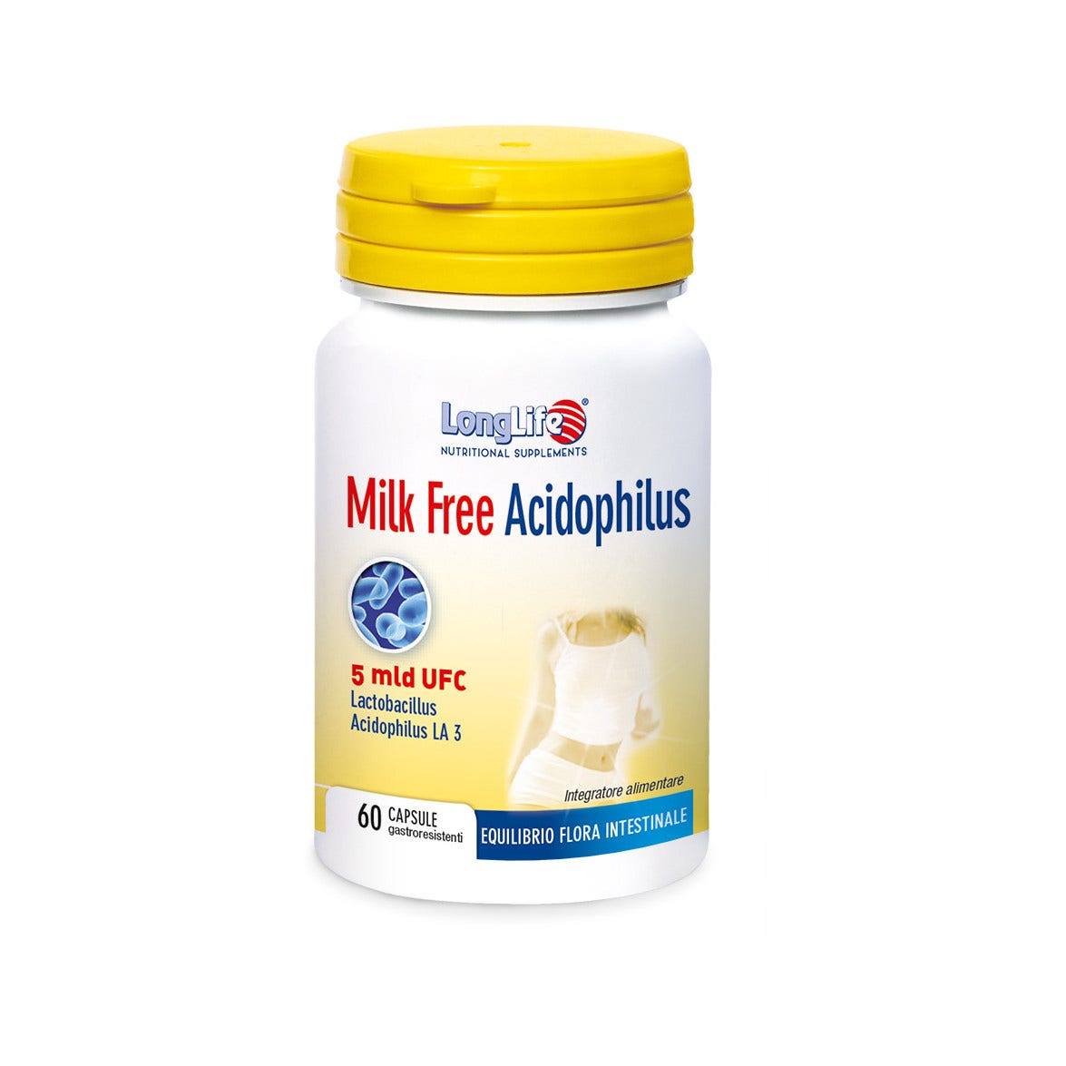Longlife Leche Libre Acidophilus 60 Cápsulas-2