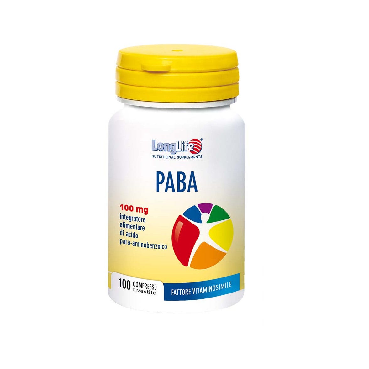 Longlife PABA 100mg 100 Comprimidos-2