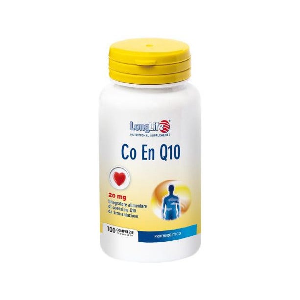 Longlife Coenzima Q10 20mg 100 Comprimidos-4