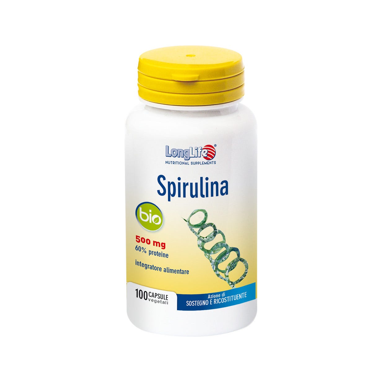 Longlife Espirulina Bio 100 Cápsulas-2
