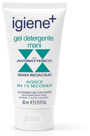 Igiene+ Gel Limpiador de Manos Antibacteriano Sin Aclarado 80 ml