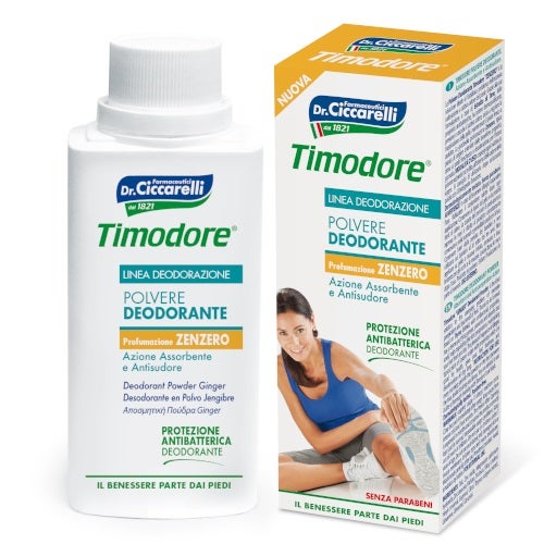 Timodore Jengibre Desodorante en Polvo 45 Horas 75g-1