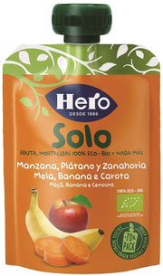 Hero Solo Frutta Frullata Mela Banana e Carota 100% Bio 100g