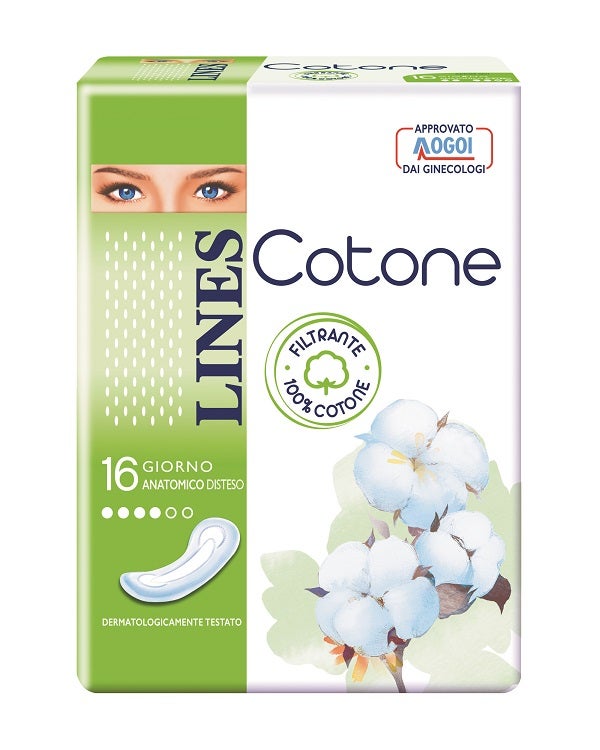 Líneas De Algodón No Ultra Anatómicas Acostadas 16 Piezas-1