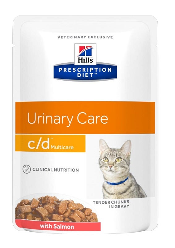 Hill's Prescription Diet C/D Multicare Trozos Salmón Para Gatos Sobre 85g-1
