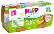 Hipp Puré de manzana y melocotón 4M+ 2x80 g