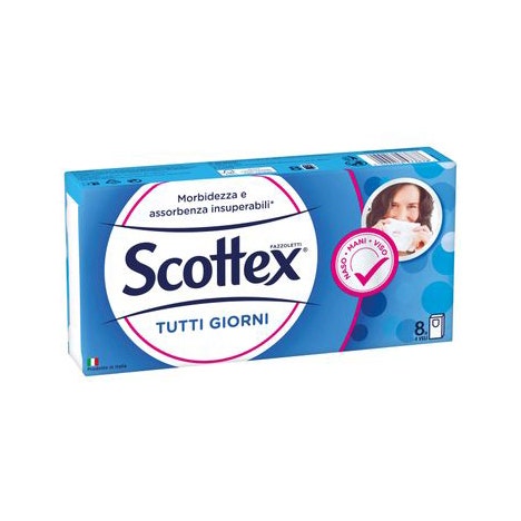 Scottex Pañuelos de uso diario, 8 unidades