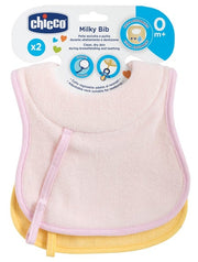 Chicco Baberos 0m + Rosa 2 Piezas-1