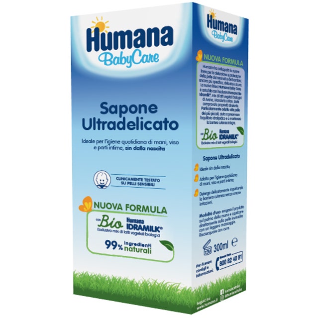 Humana Baby Care Jabón Líquido Ultradelicado 300ml-2