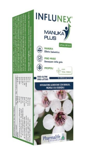 INFLUNEX MANUKA PLUS 10 BARRAS
